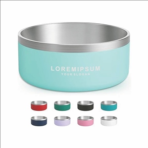 Stainless Steel Dog Bowl - Metal Water and Food Dish for Large Dogs, Insulated, Non-Slip, Easy Clean